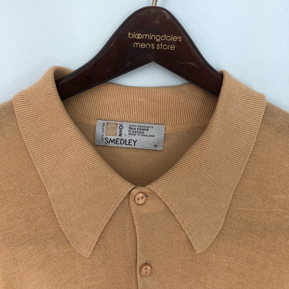 John Smedley Long Sleeve Sea Islam Cotton Polo